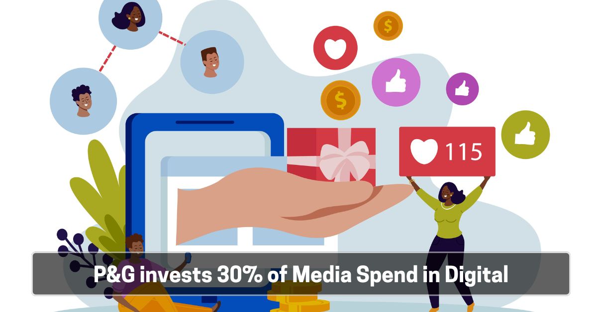 P&G invests 30% of Media Spend in Digital